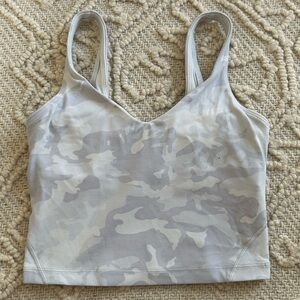 Lightly Worn! Lululemon Align Tank Size 0 Light White Camo